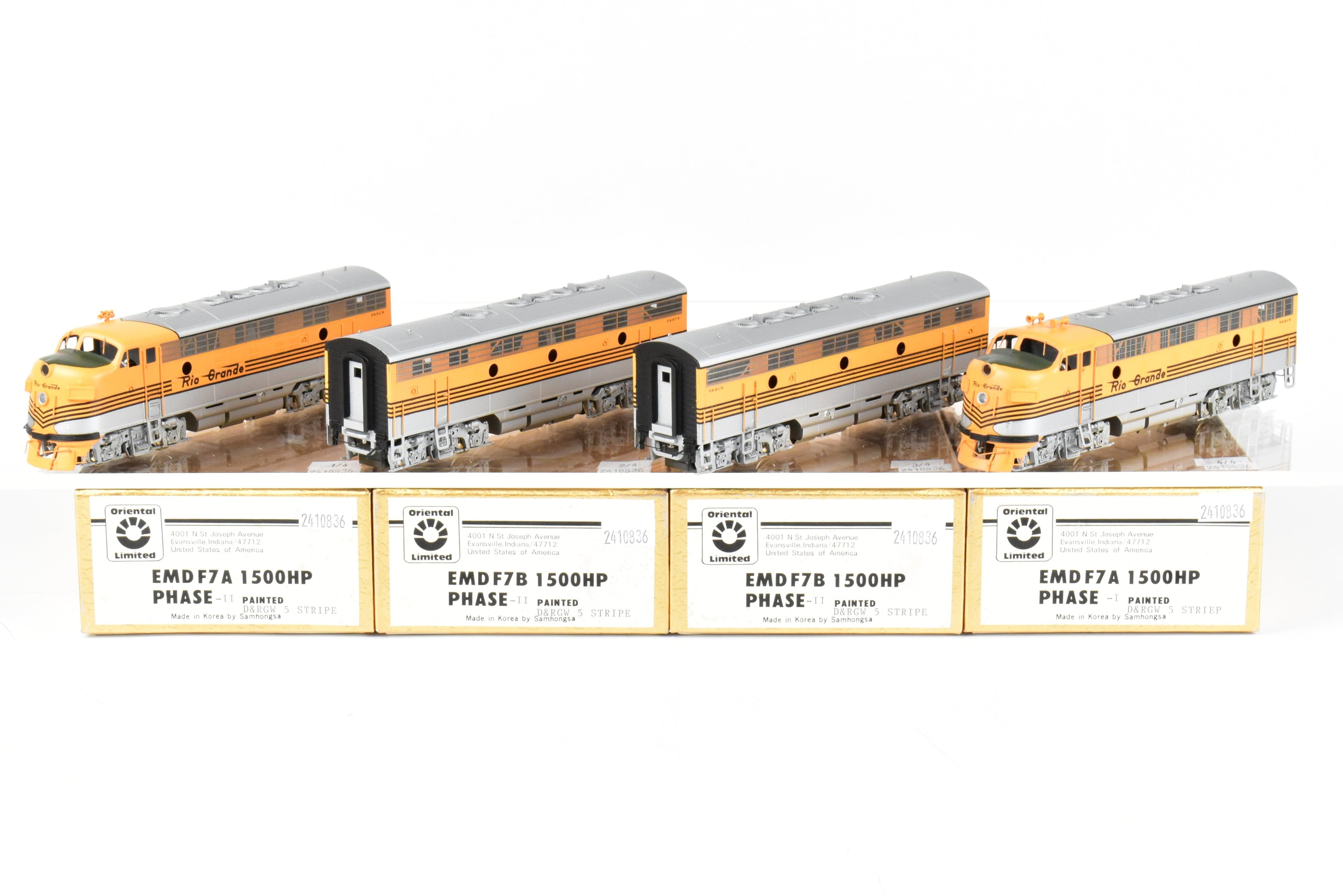 orientallimited EMD F3B1500HP PHASE II/Ⅲ HO Brass Oriental Limited D&RGW - Denver & Rio Grande