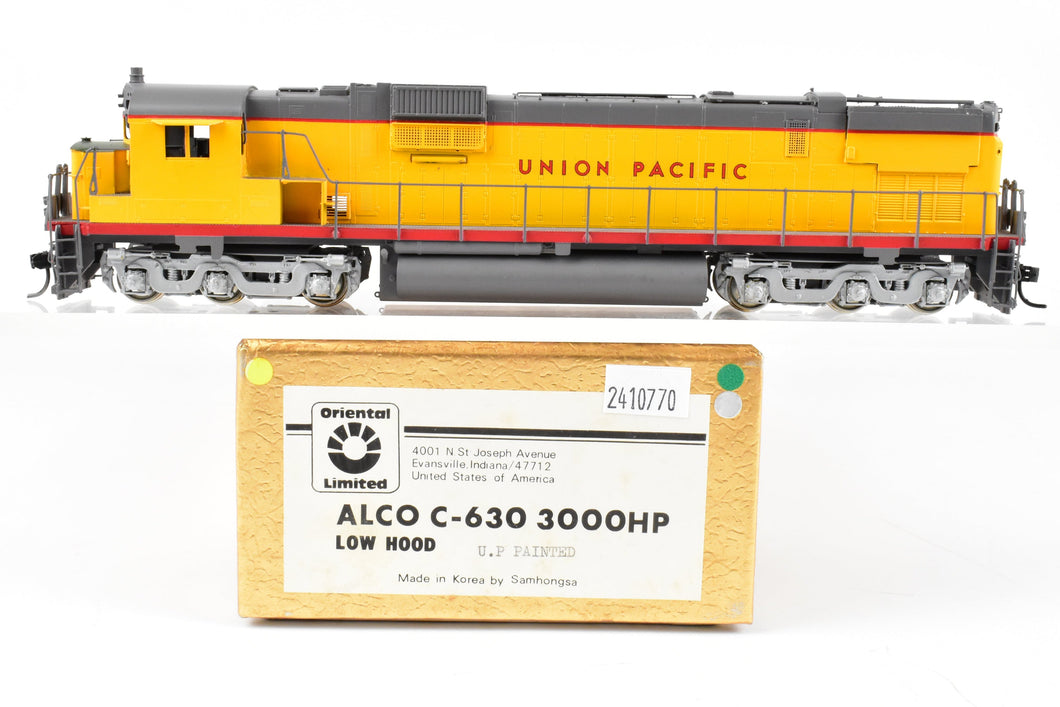 HO Brass Oriental Limited UP - Union Pacific ALCo C-630 3000 HP Low Hood FP Lettered No Numbers