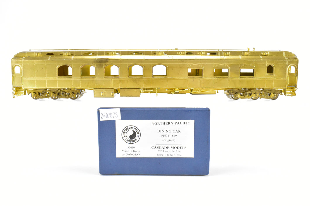 HO Brass Cascade Models NP - Northern Pacific HW Dining Car Original #1674-1679