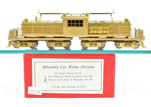 HO Brass Milwaukee Car Works CNS&M - North Shore Line Electric Freight Motor #459