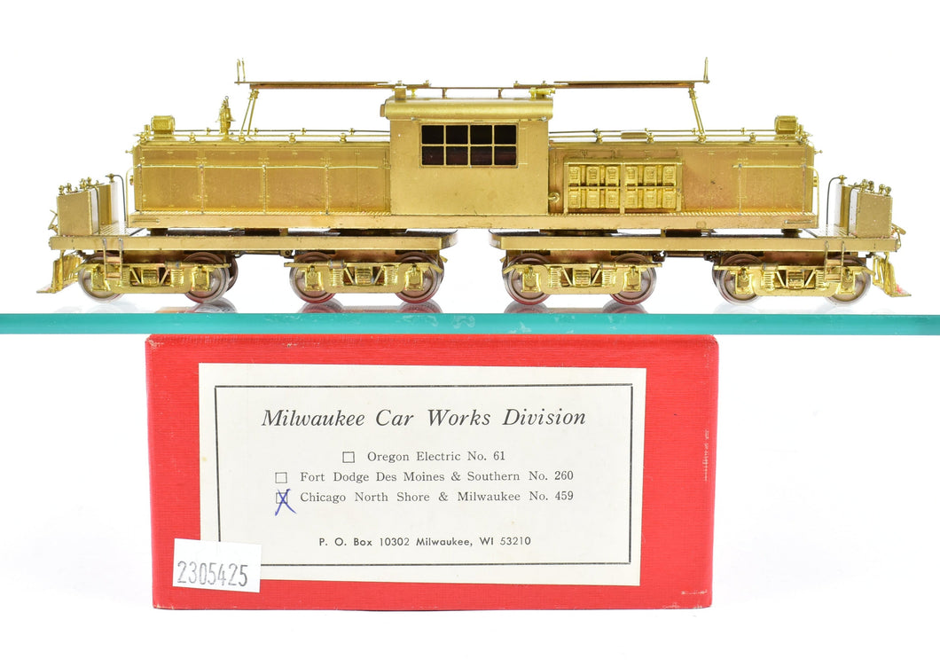 HO Brass Milwaukee Car Works CNS&M - North Shore Line Electric Freight Motor #459