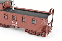 Load image into Gallery viewer, HO Brass CIL - Challenger Imports CB&amp;Q - Burlington Route Wood Waycar 30 ft. Class NE-7 FP No. 13972
