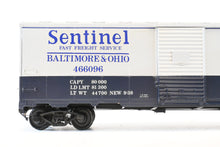 Load image into Gallery viewer, Gauge 1 - 1:32nd Scale Brass PSC - Precision Scale Co. B&amp;O - Baltimore &amp; Ohio 40’ 50-Ton Boxcar Factory Painted No. 466096

