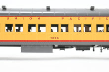 Load image into Gallery viewer, O Brass Sunset Models Third Rail UP - Union Pacific 72’ Harriman Coach FP Yellow/Gray No. 1056
