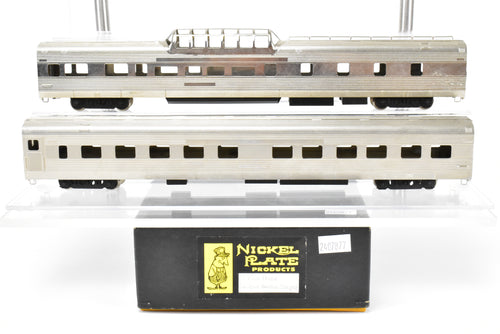 HO Brass NPP - Nickel Plate Products CB&Q - Burlington Route WP & D&RGW California Zephyr Dome Coach 10-6 Sleeper Set Wrong Box
