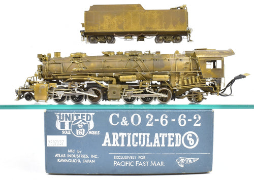HO Brass PFM - United C&O - Chesapeake & Ohio H-6 2-6-6-2 with Mobile DCC