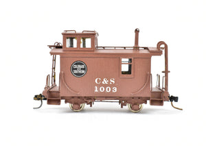 HOn3 Brass NJ Custom Brass C&S - Colorado & Southern 2-Axle Caboose #1003 Custom Painted