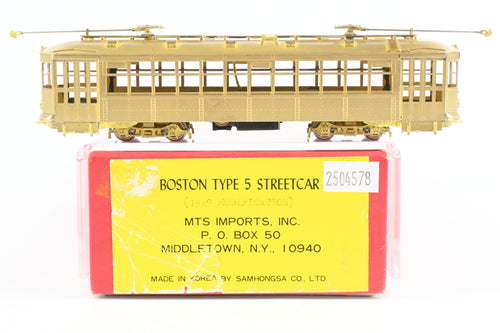 HO Brass MTS Traction Imports BER - Boston Elevated Railway Type 5 Streetcar (1929 Modification)