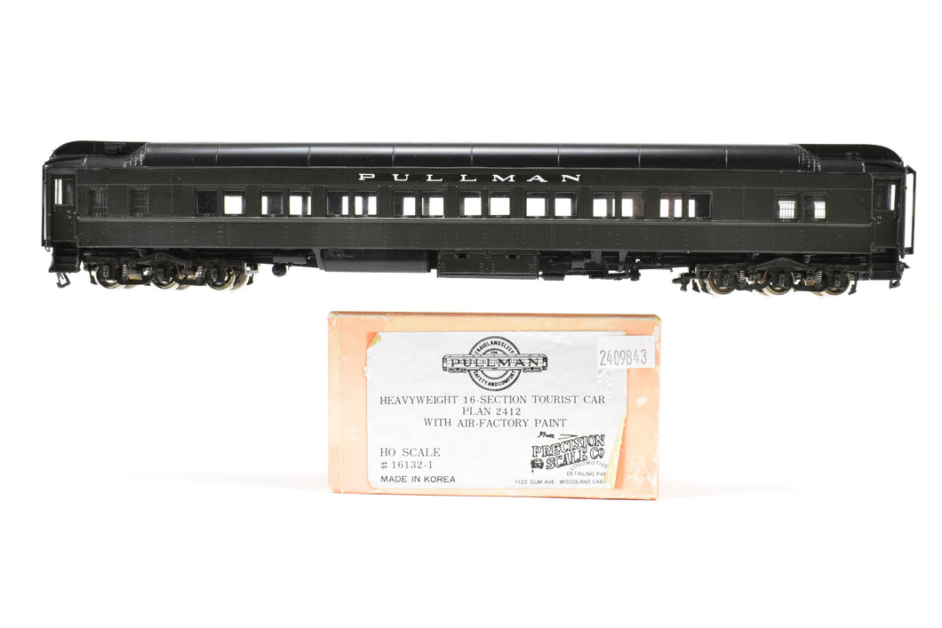 HO Brass PSC - Precision Scale Co. Pullman 80' Sleeper Heavyweight 16 Section Tourist Car Plan 2412 With Air Factory Painted