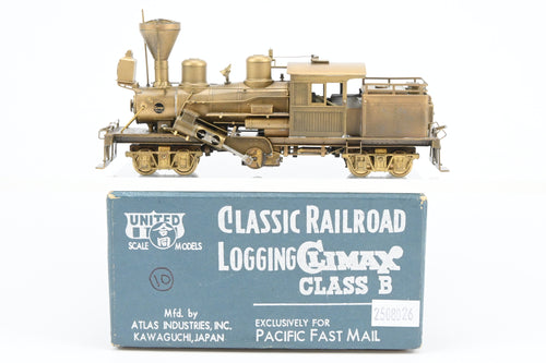 HO Brass PFM - United Various Roads 2-Truck Logging Climax Geared Locomotive