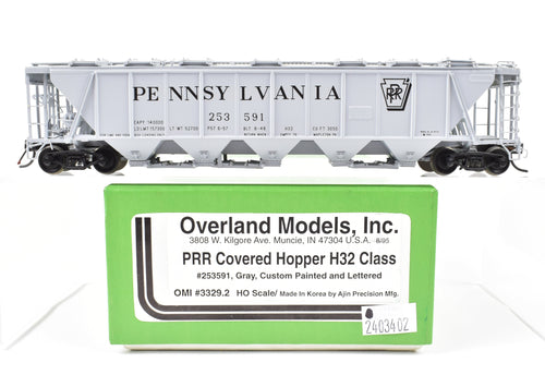 HO Brass OMI - Overland Models, Inc. PRR - Pennsylvania Railroad Covered Hopper H32 Class Factory Painted