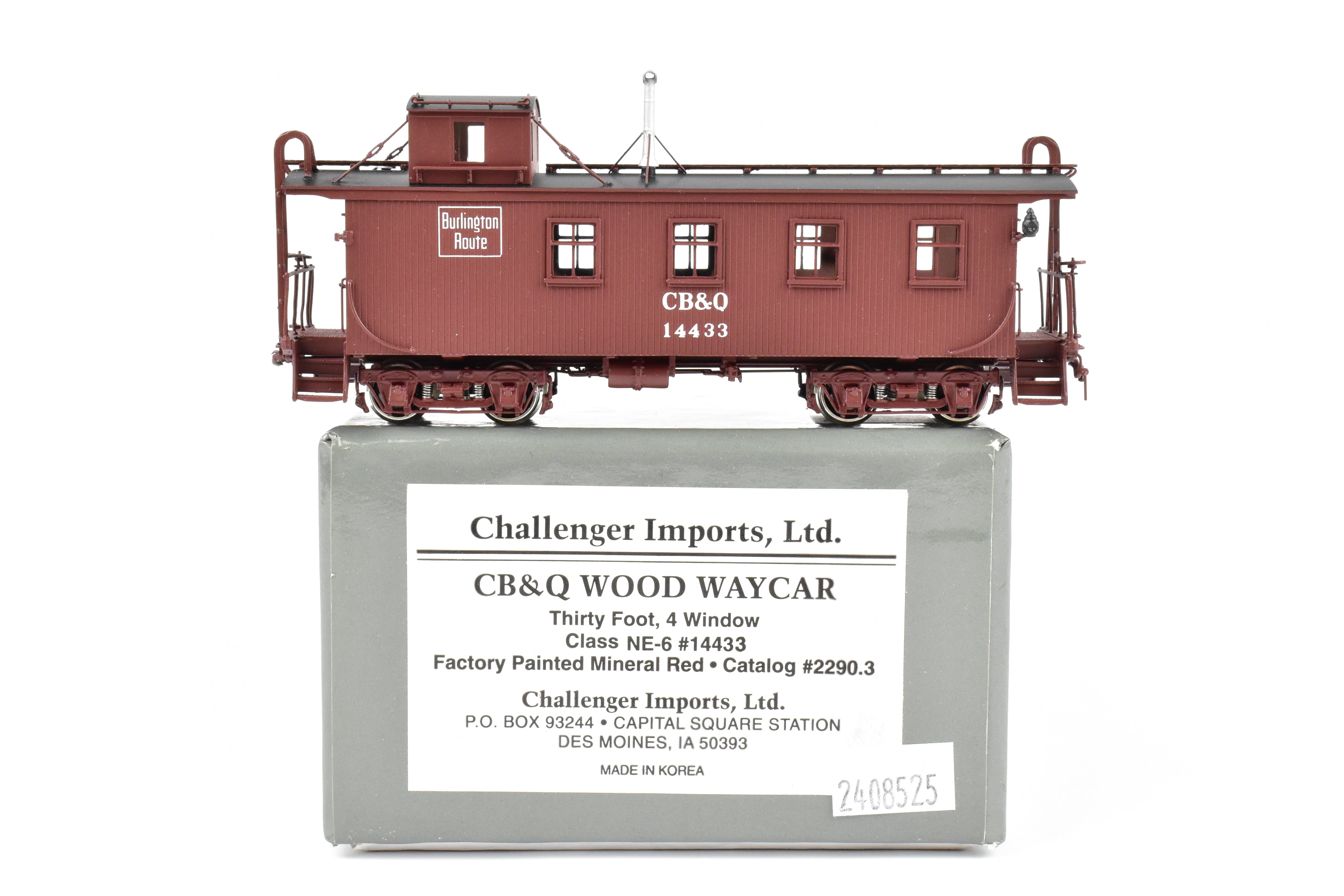 HO Brass CIL - Challenger Imports CB&Q - Burlington Route Wood