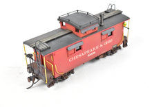 Load image into Gallery viewer, HO Brass OMI - Overland Models, Inc. C&amp;O - Chesapeake &amp; Ohio Wood Caboose  CP &amp; Weathered No. 90838
