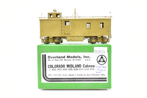 HO Brass OMI - Overland Models, Inc. CM -Colorado Midland Wood Side-Door Caboose #402-414
