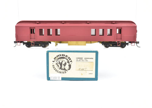HO Brass Lambert Various Roads Heavyweight 60 foot RPO with central valley trucks