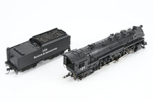 Load image into Gallery viewer, HO Brass NJ Custom Brass NYO&amp;W - New York Ontario &amp; Western Y-2 Class  4-8-2 Custom Painted as BAR - Bangor &amp; Aroostook No. 124

