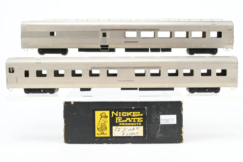 HO Brass NPP - Nickel Plate Products CB&Q/WP/D&RGW - California Zephyr Diner and Budd 10 Roomette 6 Bedroom Sleeper WRONG BOX
