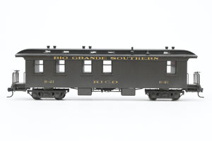 HOn3 Brass NJ Custom Brass RGS - Rio Grande Southern Business Car B-21 “Rico” Custom Painted