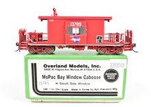 Load image into Gallery viewer, HO Brass OMI - Overland Models, Inc. MP - Missouri Pacific Bay Window Caboose With Small Side Window Painted
