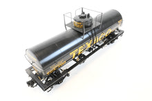 Load image into Gallery viewer, Gauge 1 - 1:32nd Scale Brass PSC - Precision Scale Co. Various Roads 10,000 Gallon Tank Car Factory Painted TXC - The Texas Company Texaco No. 4593
