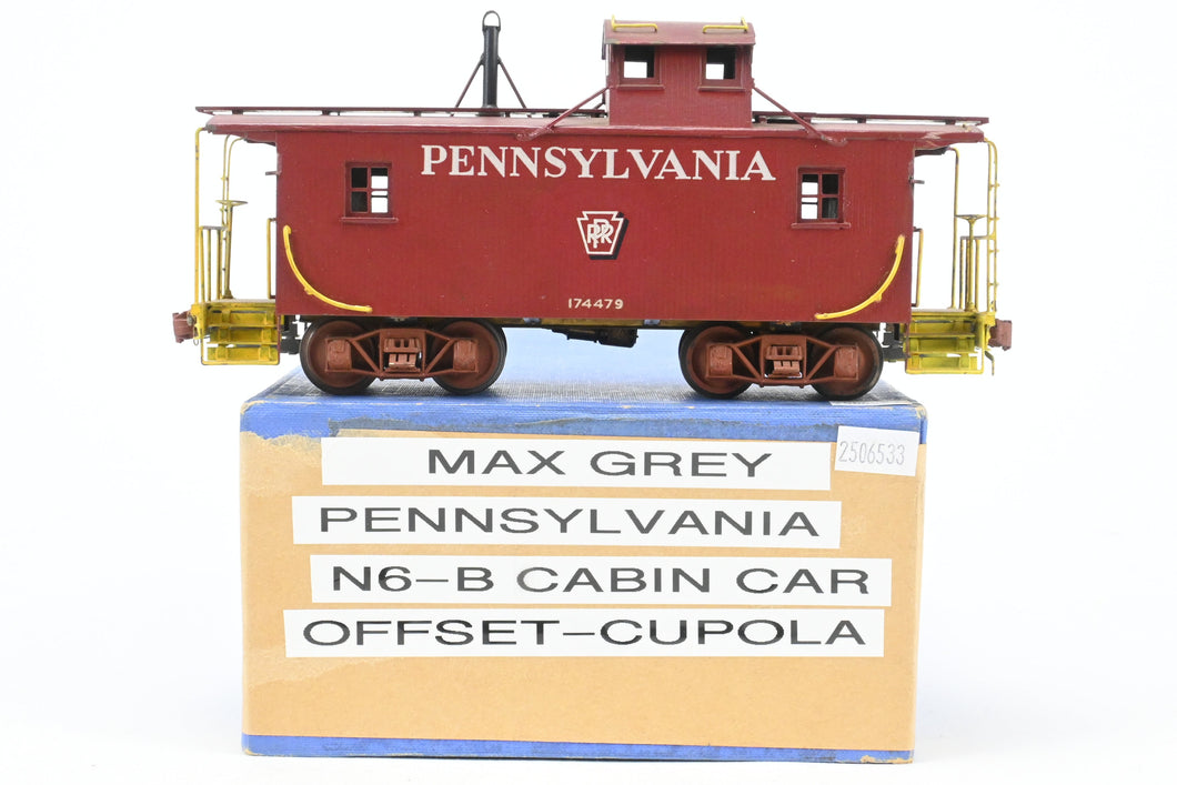 O Brass Max Gray PRR – Pennsylvania Railroad N-6B Cabin Car Custom Painted no. 174479 REPLACMENT BOX