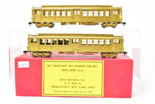 Load image into Gallery viewer, HO Brass MTS Imports IRT (Interboro Rapid Transit) &quot;Deck Roof&quot; Hi-V Subway 2 Car Set  (Powered and Trailer)

