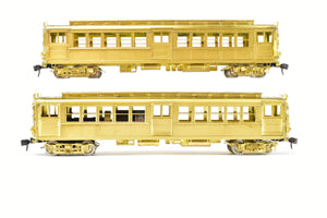 HO Brass MTS Imports IRT - Interborough Rapid Transit "Deck Roof" Hi-V Subway 2-Car Set