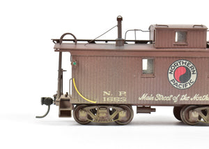 HO Brass PFM-United NP - Northern Pacific Wood Caboose Custom Painted