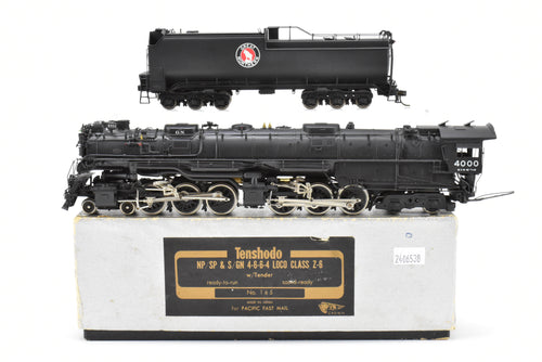 HO Brass PFM - Tenshodo NP/SP&S/GN 4-6-6-4 Loco Class Z-6 Crown Series 1971 Run Factory Painted  Great Northern No. 4000