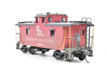 Load image into Gallery viewer, HO Brass OMI - Overland Models, Inc. C&amp;O - Chesapeake &amp; Ohio Steel Caboose #90200-90299 Series CP &amp; Weathered No. 90258
