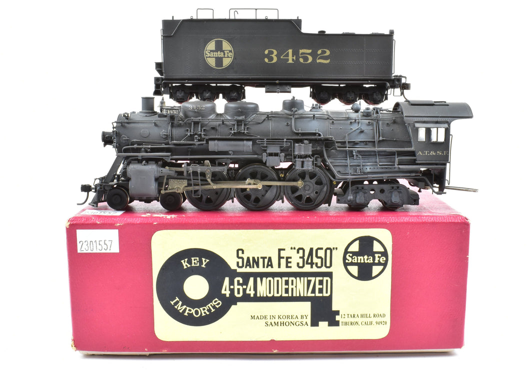 HO Brass Key Imports ATSF - Santa Fe 3450 Class 4-6-4 Modernized Custo –  ReSourced Rails