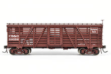 Load image into Gallery viewer, HO Brass CIL - Challenger Imports CB&amp;Q - Burlington Route Class SM-16 36' Stock Car FP No. 59056
