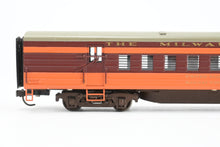 Load image into Gallery viewer, HO Brass NPP - Nickel Plate Products MILW - Milwaukee Road Hiawatha Mail Car &amp; Luxury Coach Set Custom Painted and Un-numbered Upgraded w/Central Valley Trucks
