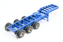Load image into Gallery viewer, HO Brass CON OMI - Overland Models, Inc. Nelson Miller Transfer 9-axle Heavy Haul Trailer FP Blue RARE 1 of 1 Pilot Model – Never Produced!
