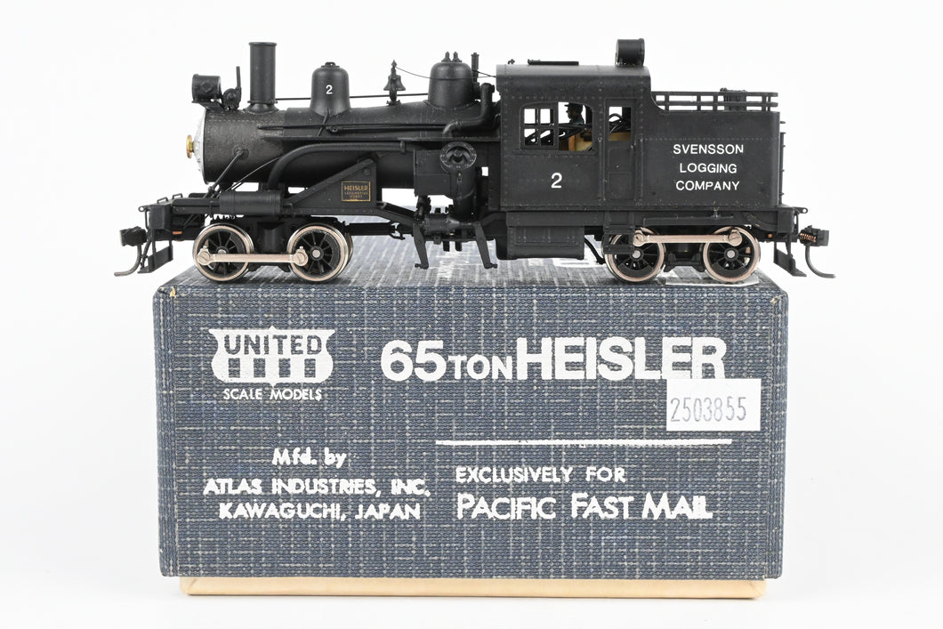HO Brass PFM - United Various Roads 65-Ton Heisler Geared Logging Locomotive CP Private Road