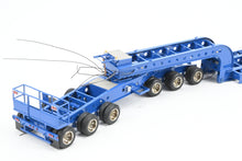 Load image into Gallery viewer, HO Brass CON OMI - Overland Models, Inc. Nelson Miller Transfer 9-axle Heavy Haul Trailer FP Blue RARE 1 of 1 Pilot Model – Never Produced!
