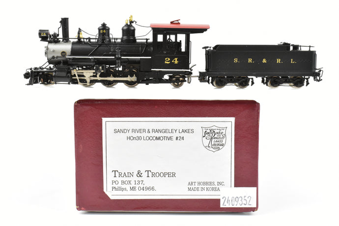 HOn30 Brass Train & Trooper SR&RL -  Sandy River & Rangeley Lakes #24 2-6-2 FP