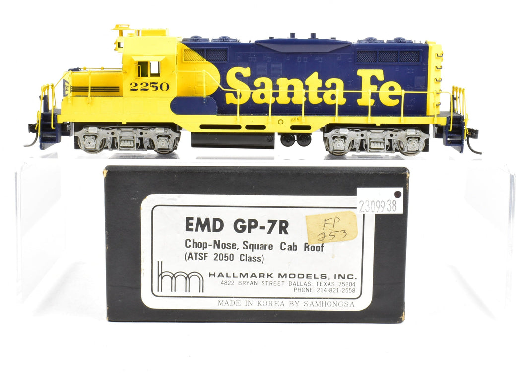 HO Brass Hallmark Models ATSF - Atchison, Topeka & Santa Fe EMD GP-7R