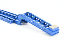 Load image into Gallery viewer, HO Brass CON OMI - Overland Models, Inc. Nelson Miller Transfer 9-axle Heavy Haul Trailer FP Blue RARE 1 of 1 Pilot Model – Never Produced!
