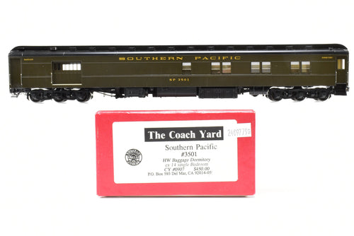 HO Brass TCY - The Coach Yard CON SP - Southern Pacific #3501 HW Baggage Dormitory (ex 14 single Bedroom) FP