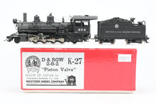 Load image into Gallery viewer, HOn3 Brass Westside Model Co. D&amp;RGW - Denver &amp; Rio Grande Western K-27 2-8-2 Piston Valve Version Custom Painted No. 464
