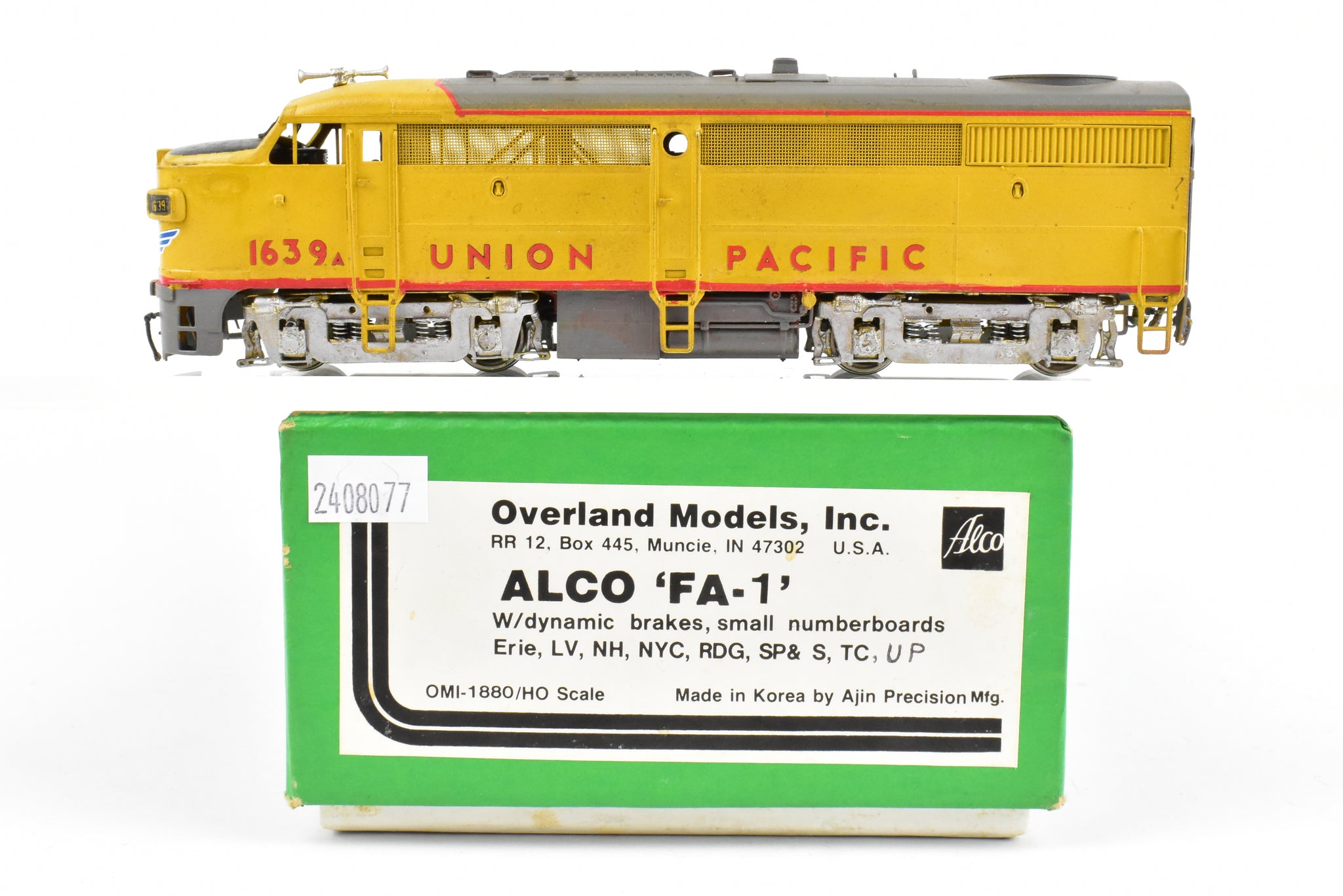 A.H.M. HO Train Union Pacific ALCO C62 Powered Diesel newest Locomotive IN BOX