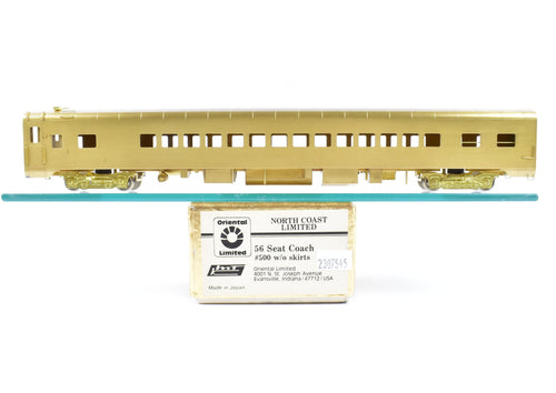 HO Brass Oriental Limited NP - Northern Pacific North Coast Limited 56-Seat Coach #500 w/o Skirts