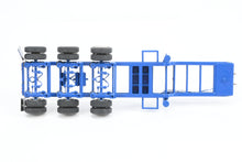 Load image into Gallery viewer, HO Brass CON OMI - Overland Models, Inc. Nelson Miller Transfer 9-axle Heavy Haul Trailer FP Blue RARE 1 of 1 Pilot Model – Never Produced!
