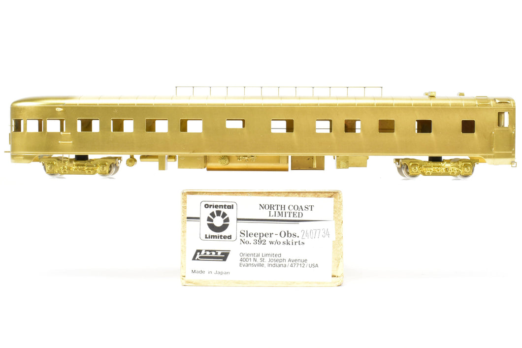 HO Brass Oriental Limited NP - Northern Pacific North Coast Limited Sleeper Observation #392 w/o Skirts