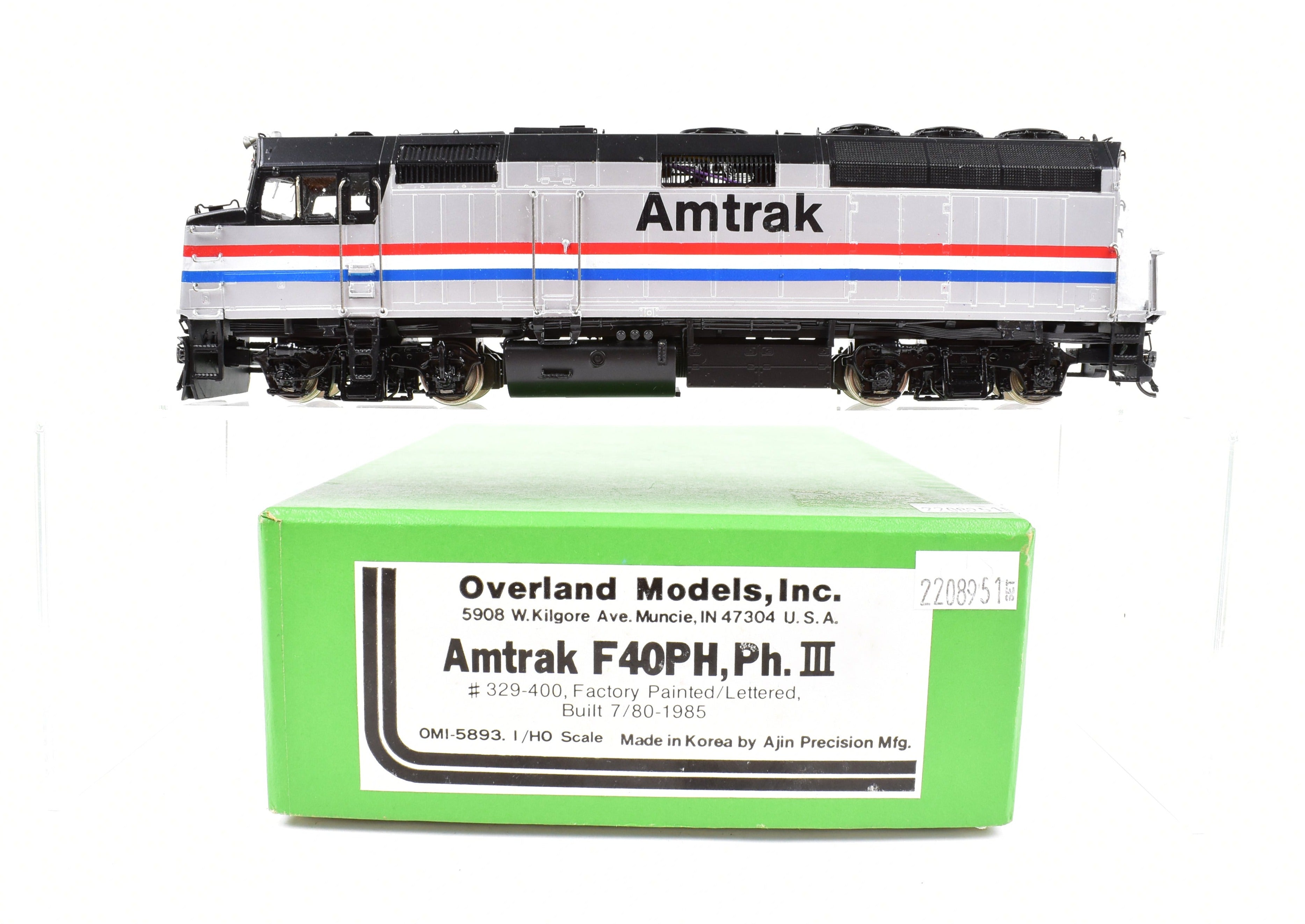 HO Brass CON OMI - Overland Models Inc. Amtrak F40PH Ph. III