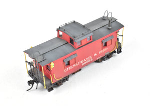 HO Brass OMI - Overland Models, Inc. Meadow River Lumber Company Wood Caboose No. 3 (Ex. C&O) done as Chesapeake & Ohio No. 90664 CP & Weathered