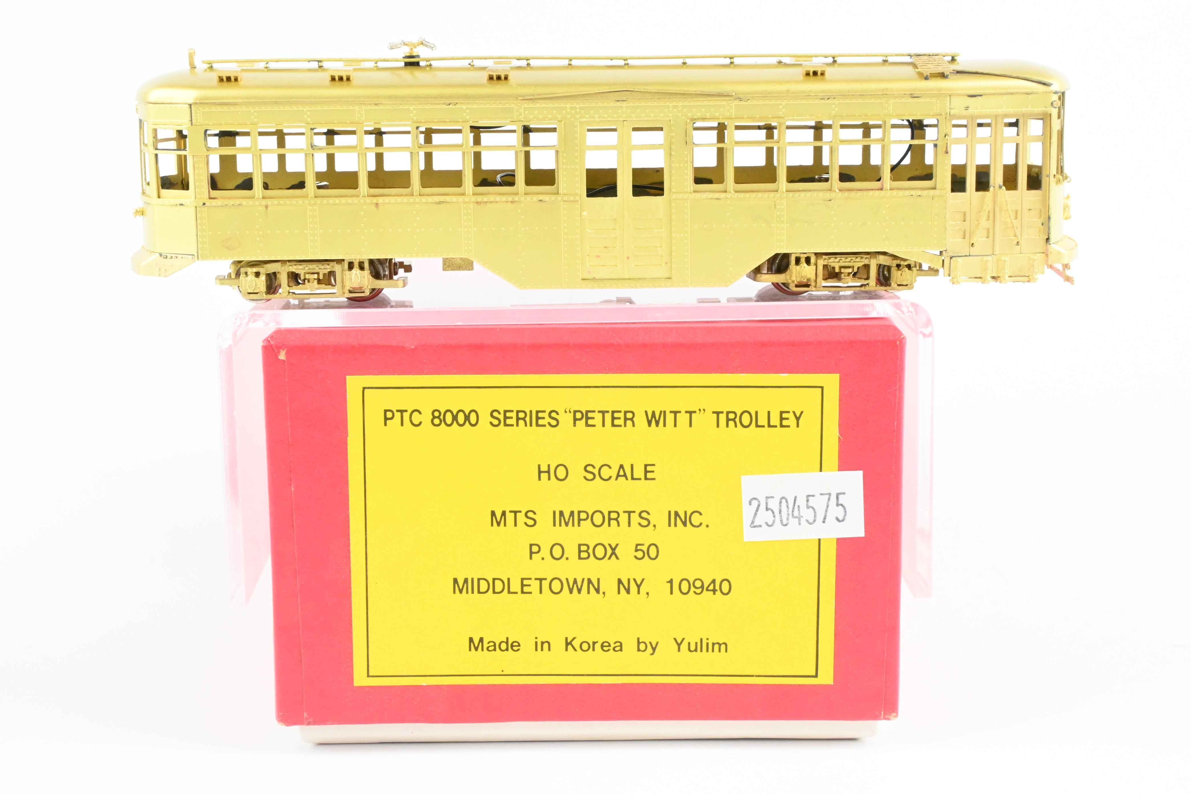 HO Brass MTS Imports PTC - Philadelphia Transportation Company