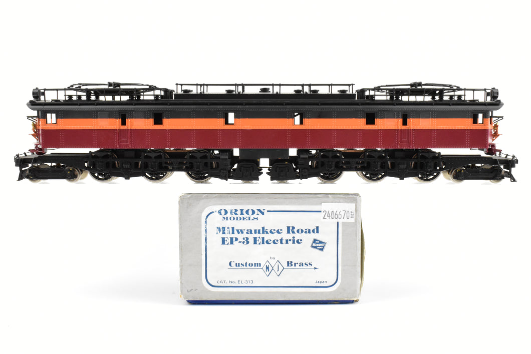 HO Brass CON NJ Custom Brass MILW - Milwaukee Road EP-3 Boxcab Electric Factory Painted