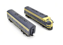 Load image into Gallery viewer, N Brass Key Imports AT&amp;SF - Santa Fe EMD F-7 A/B Set FP Blue and Yellow
